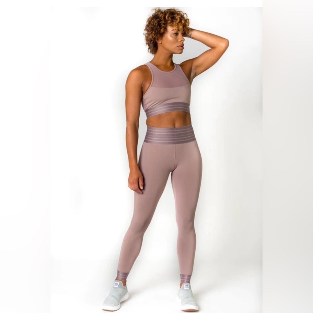 BELOFORTE Dusty Rose color Stella Legging Size LARGE NEW